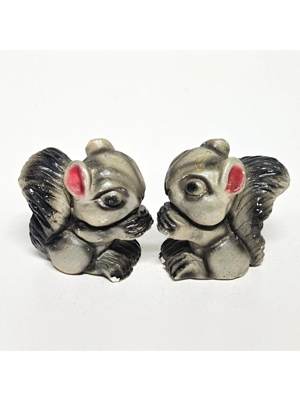 Vintage Squirrel Chalkware Salt and Pepper Shakers